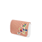 Klapka O bag pocket Paglia rigata fiore Rosso