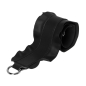 Pasek naramienny Rouche 110 conmoschettoni simil pelle nappa Nero