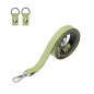 Pasek naramienny Extraslim ecopelle suede + clip Avocado