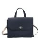 Torebka O bag soft smooth mini con pattina Blu navy