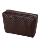 Organizer O bag urban Effetto nappa matelasse Dark brown oro