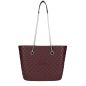 Torebka O bag urban midi matelasse Burgundy