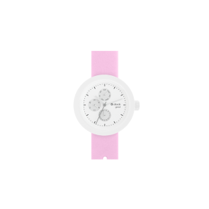 Zegarek O clock shift great transparent satin Rosa