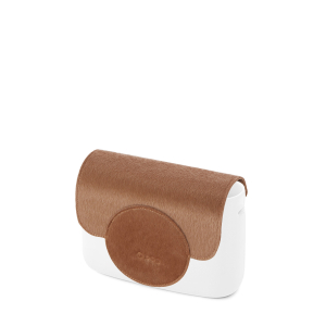 Klapka O bag pocket Circle ponyskin effect Sabbia