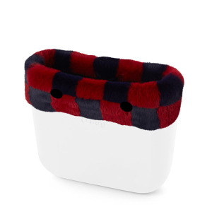 Opaska O bag mini Lapin check synthetic fibre Trim Navy India