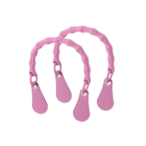 Krótkie uchwyty Bamboo + goccia | Pink