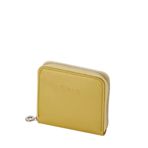 Portfel O half wally Simil pelle tessuto gommato Curry metal