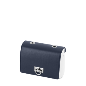 Klapka O bag pocket Girello con occhielli nappa Blu navy