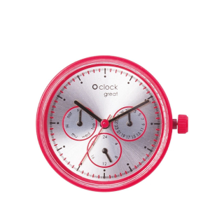 Mechanizm zegarka O clock great Date Rosso su grigio
