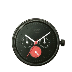 Mechanizm zegarka O clock great Date satin Nero rosso bianco