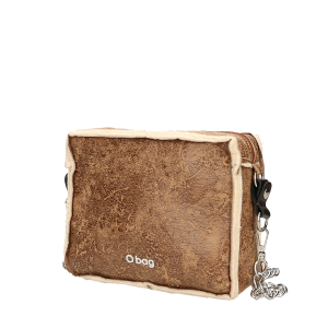 Torebka O bag glam Effetto montone Biscotto