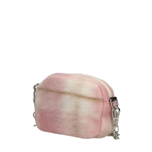 Torebka O bag pocket jaquard check effetto plaid Sangria