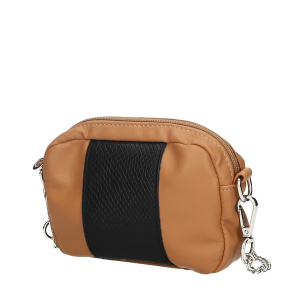 Torebka O bag glam Simil pelle nappa fascia stampa snake Biscotto nero
