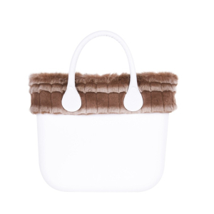 Obag Mini Opaska Ecopelliccia Lapin Laserato | Tortora