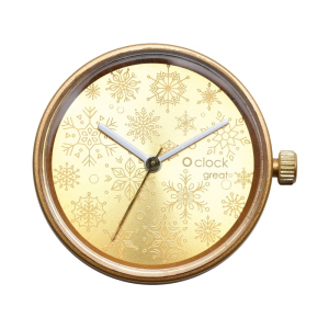 Mechanizm O clock Great | Snowflakes Gold