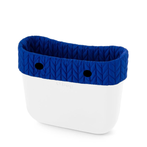 Opaska O bag mini Piumino spigato Bluette