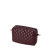 Organizer O bag pocket Effetto nappa matelasse Bordeaux oro