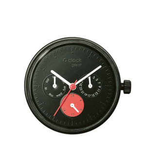 Mechanizm O clock Great Date satin Nero/Rosso/Bianco
