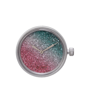 Mechanizm O clock Glitter bicolor Amaranto/petrolio