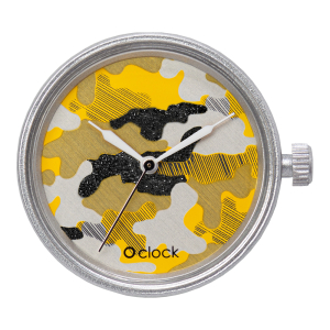 Mechanizm O clock | Metal camouflage | Silver