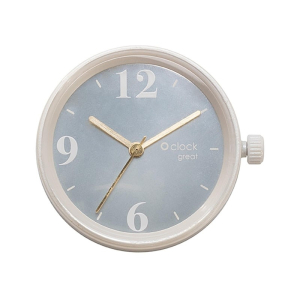 Mechanizm O clock Great | Numeri mirror | Bianco