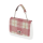Klapka O bag glam Jaquard check effetto plaid Sangria
