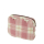 Organizer O bag reverse Jaquard check effetto plaid Sangria