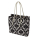 Torebka O bag knots Damascato ciniglia Nero