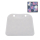 Organizer O bag reverse Stampa flower camouflage Cobalto