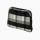 Organizer O bag reverse Tessuto check effetto lana Bianco nero