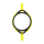 Pasek do zegarka O clock Time Active elastico Fluo giallo
