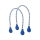 Uchwyty Spirale ecopelle bicolor Bluette