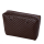 Organizer O bag urban Effetto nappa matelasse Dark brown oro