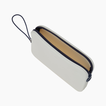 Kosmetyczka O Bag Fiesta Silicone Bianco/Blu Navy