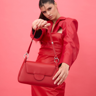 Torebka O bag paris Sintetico nappa easy Rosso scarlatto