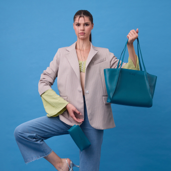 Torebka O bag istanbul Sintetico nappa easy Laguna blue