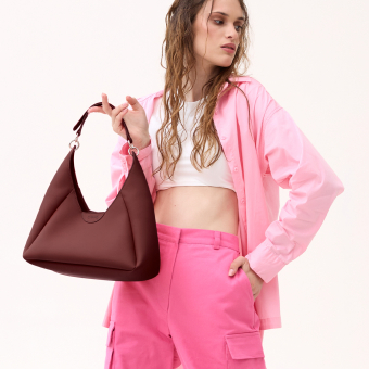 Torebka O bag ginevra Gommato Bordeaux