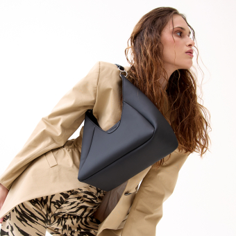 Torebka O bag ginevra Gommato Nero