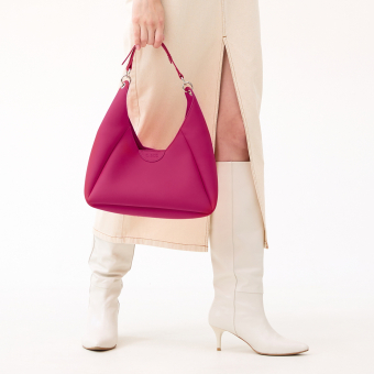 Torebka O bag ginevra Gommato Fucsia rose