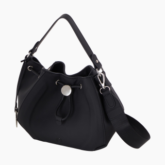 Torebka O Bag Joy Tessuto Gommato Black