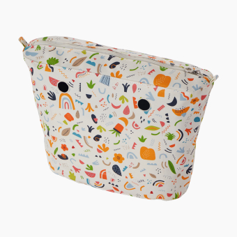 Organizer O Bag Standard Tessuto Doodle Milk