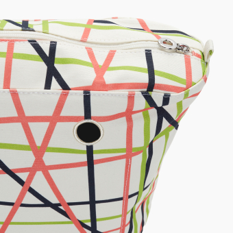 Organizer O Bag standard Tessuto Shangai Pink/Celery Green