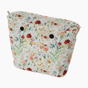 Organizer O Bag Standard Tessuto Wild Flowers Milk
