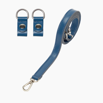 Pasek Naramienny Extraslim 110 + Clip Tessuto Sintetico Effetto Nappa Easy Denim