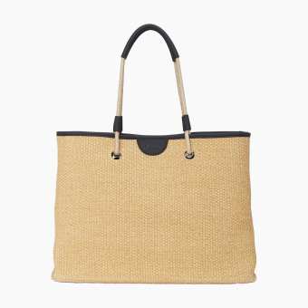 Torebka O Bag Miami Tessuto Rafia Black