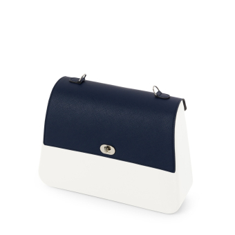 Klapka O bag queen Saffiano Blu navy