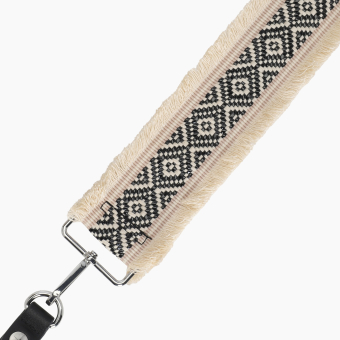 Pasek Naramienny 85 + Clip Jaquard Frange Black