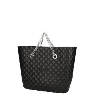 Torebka O bag urban midi matelasse Nero