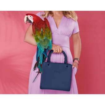 Torebka O bag double Blu navy