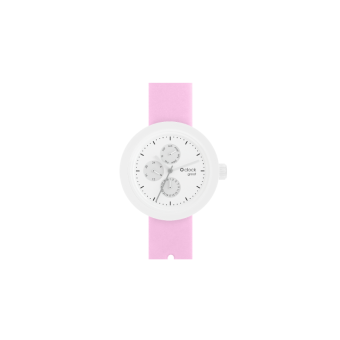Zegarek O clock shift great transparent satin Rosa